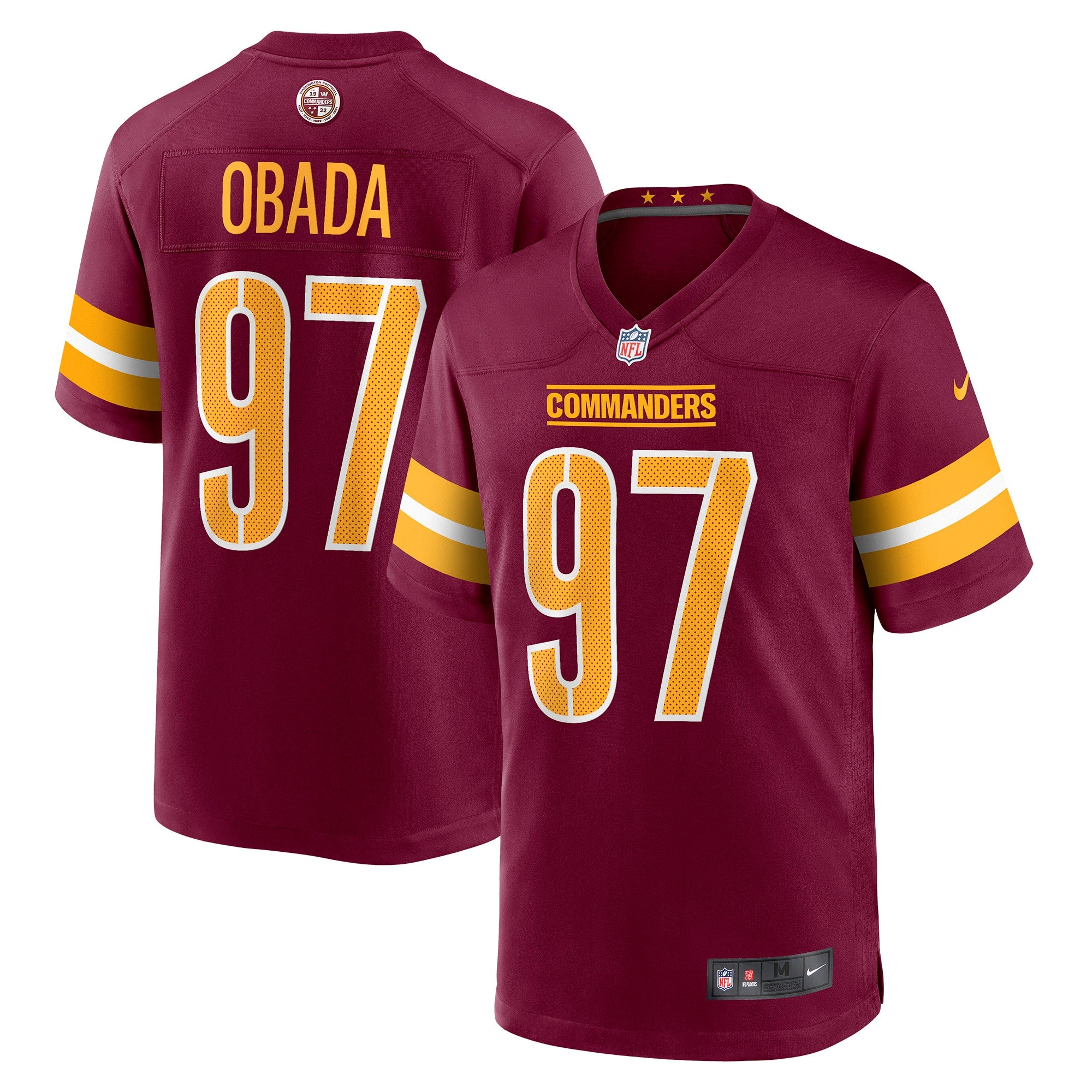 Efe Obada Washington Commanders Game Jersey - Burgundy