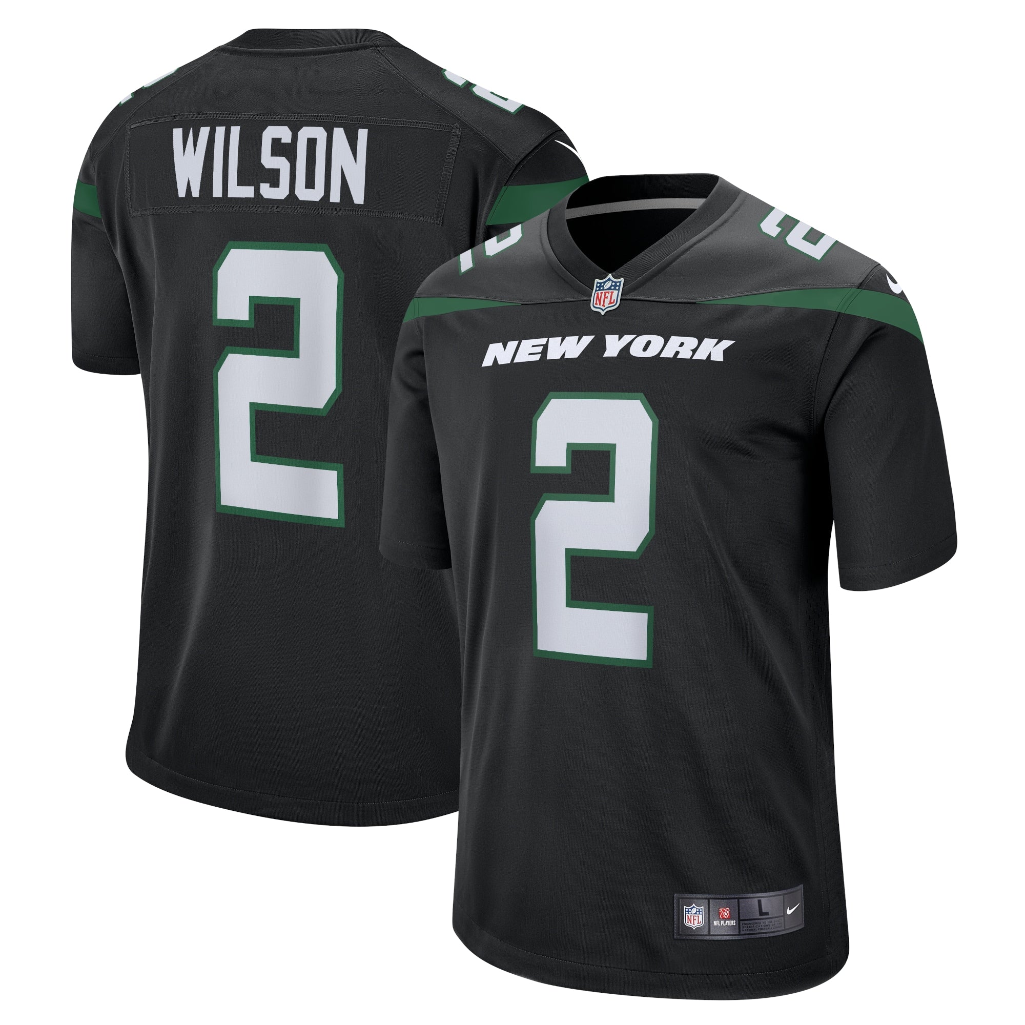 Zach Wilson New York Jets Alternate Game Jersey - Black