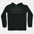 Chevrolet Corvette C5 Z06 - Rear Stencil, White Hoodie