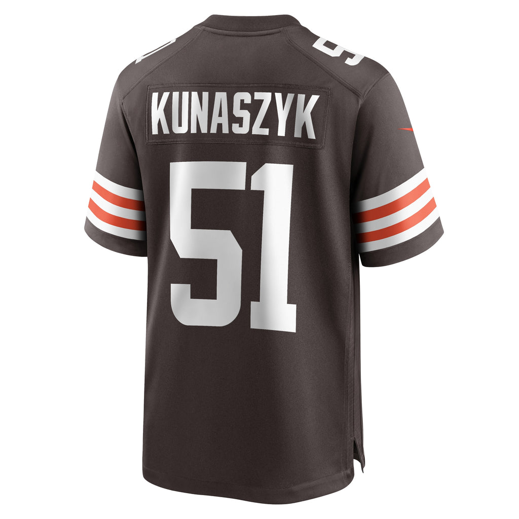 Jordans Kunaszyk Cleveland Browns Game Player Jersey - Brown