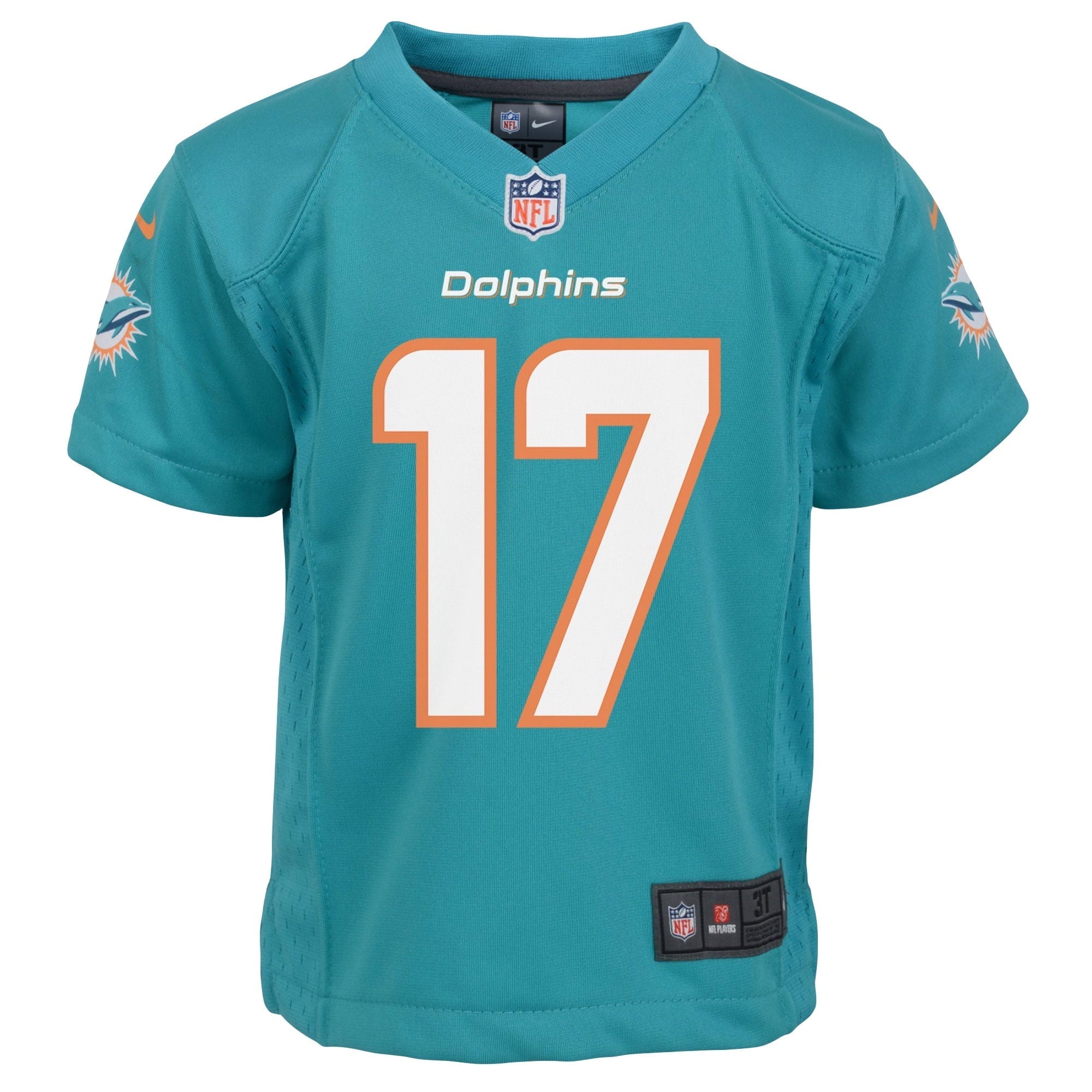Preschool Jaylen Waddle Aqua Miami Dolphins Game Jersey