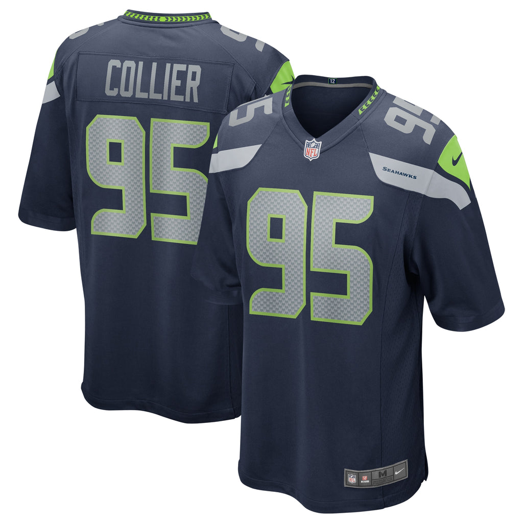 L.J. Collier Seattle Seahawks Game Player Jersey - College Navy