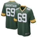 David Bakhtiari Green Bay Packers Game Player Jersey - Green