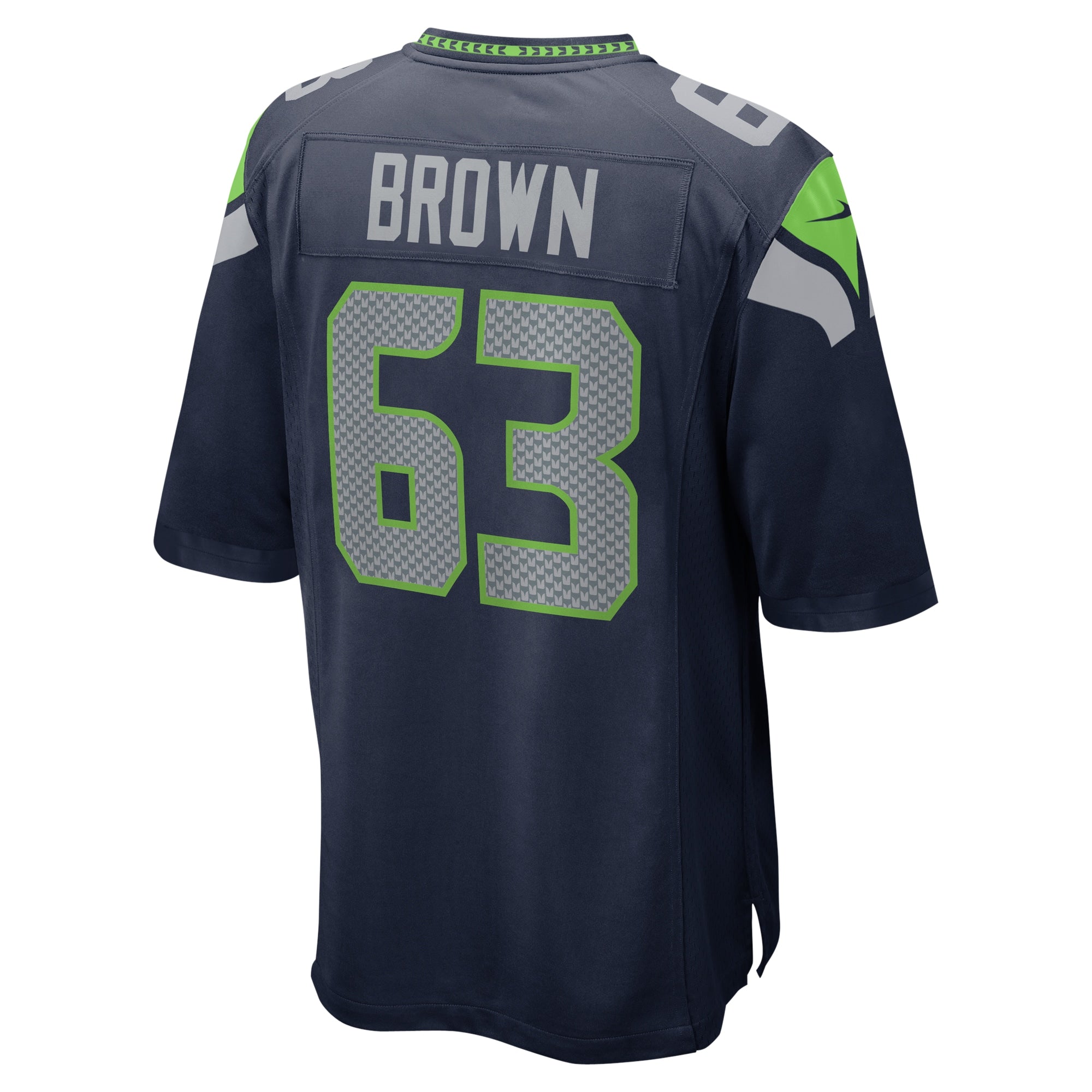 Evan Brown Seattle Seahawks Game Jersey - College Navy