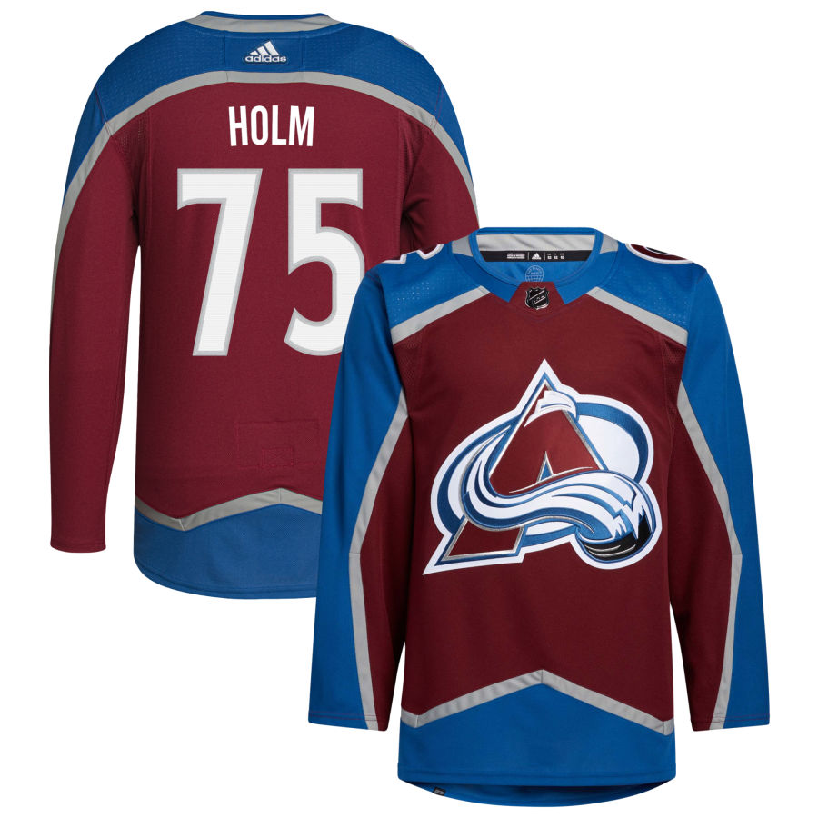 Arvid Holm Colorado Avalanche Home Primegreen Authentic Pro Jersey - Burgundy