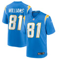 Mike Williams Los Angeles Chargers Game Jersey - Powder Blue