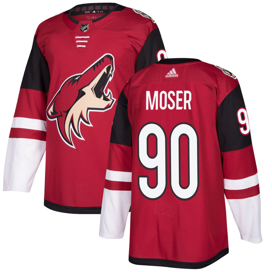 J.J. Moser Arizona Coyotes Authentic Jersey - Maroon