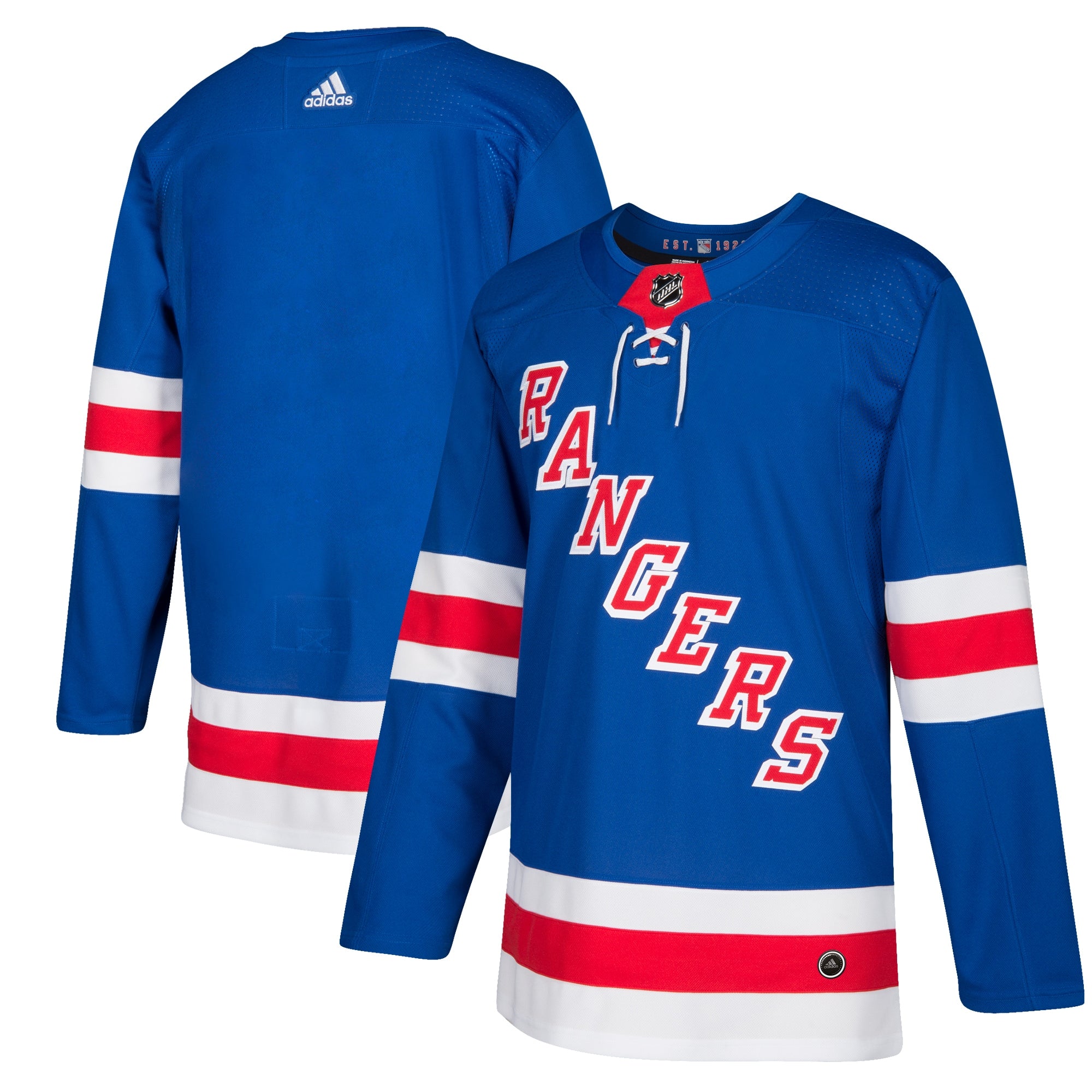 New York Rangers Home Authentic Blank Jersey - Royal