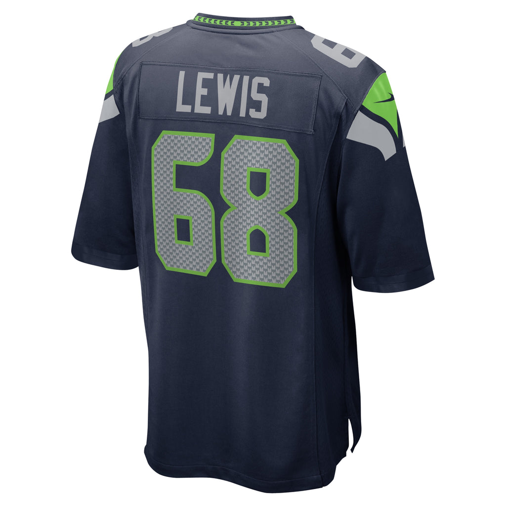 Damien Lewis Seattle Seahawks Game Jersey - College Navy