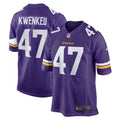 William Kwenkeu Minnesota Vikings Home Game Player Jersey - Purple