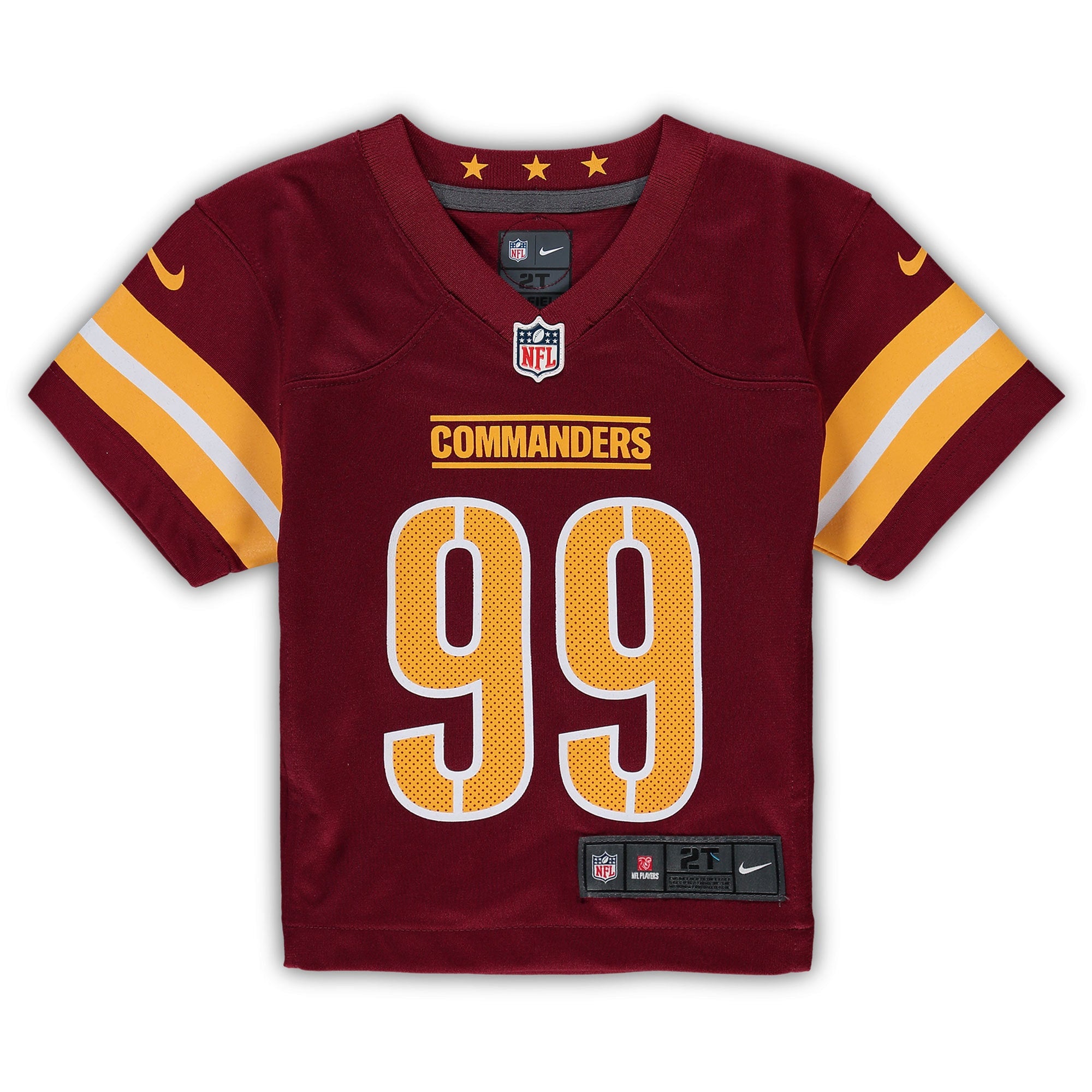 Chase Young Washington Commanders Toddler Game Jersey - Burgundy