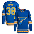 Josh Jacobs St. Louis Blues Alternate Authentic Pro Jersey - Blue
