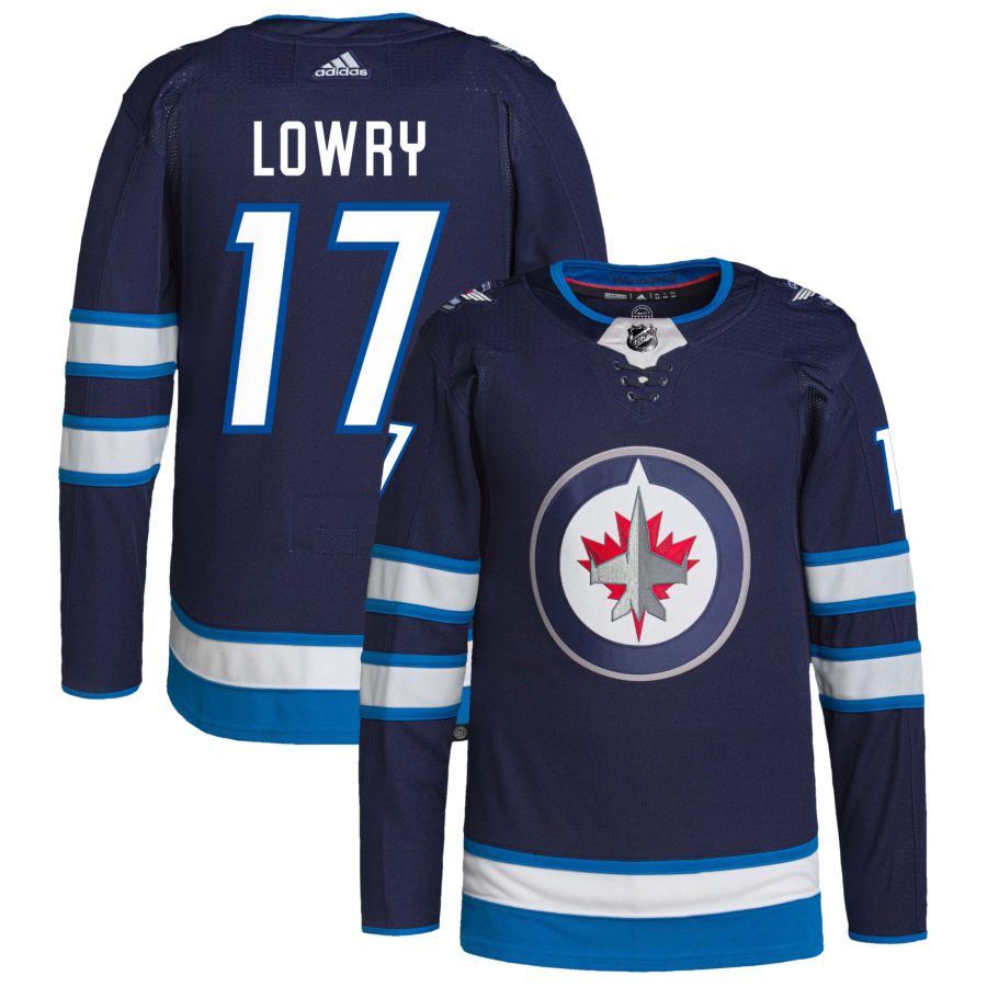 Adam Lowry Winnipeg Jets Home Authentic Pro Jersey - Navy