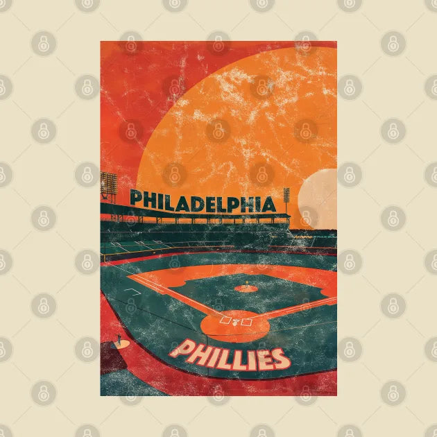 Midcentury Philadelphia Phillies Stadium T-Shirt