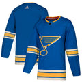 St. Louis Blues Alternate Authentic Blank Jersey - Blue