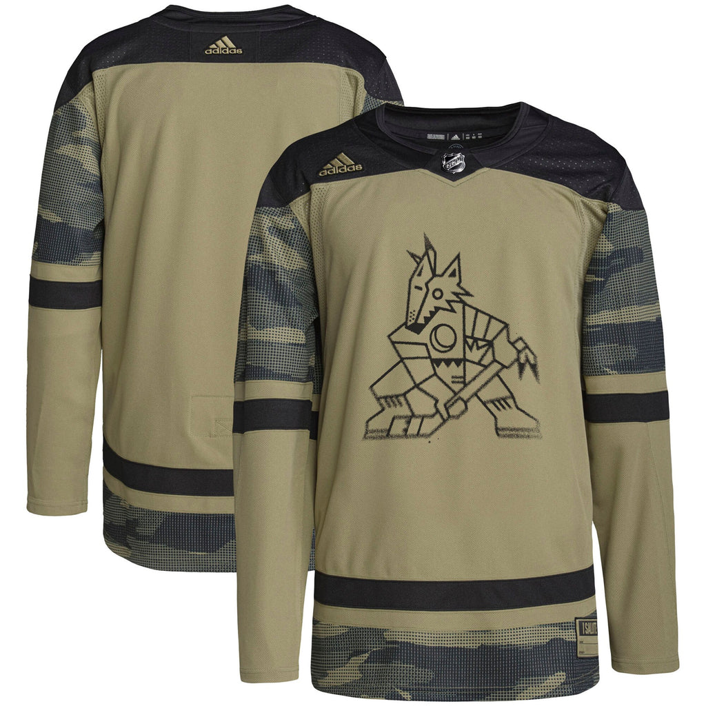 Arizona Coyotes Military Appreciation Team Authentic Practice Jersey - Camo