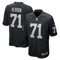 Justin Herron Las Vegas Raiders Team Game Jersey - ?Black