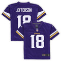 Preschool Justin Jefferson Purple Minnesota Vikings Game Jersey