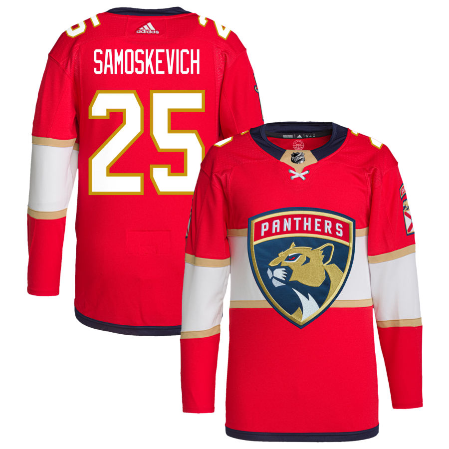 Mackie Samoskevich Florida Panthers Home Primegreen Authentic Pro Jersey - Red