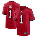 Number 1 Dad Tampa Bay Buccaneers Game Jersey - Red