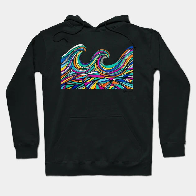 Waves Of Color Hoodie