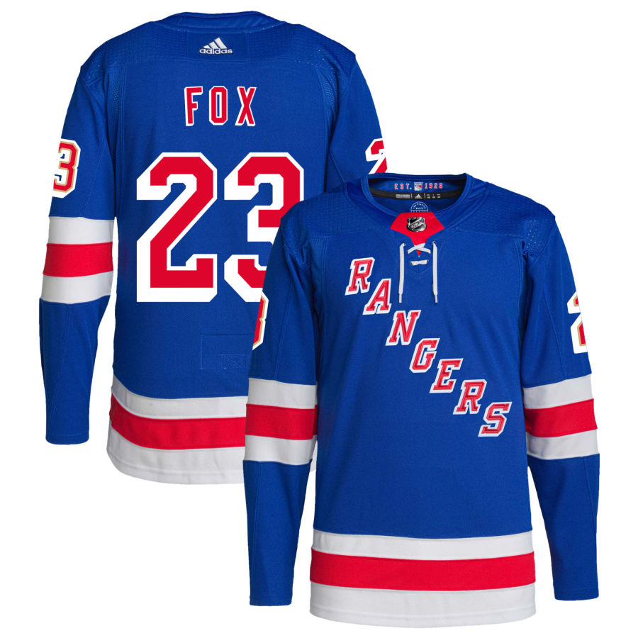 Adam Fox New York Rangers Home Primegreen Authentic Pro Jersey - Royal