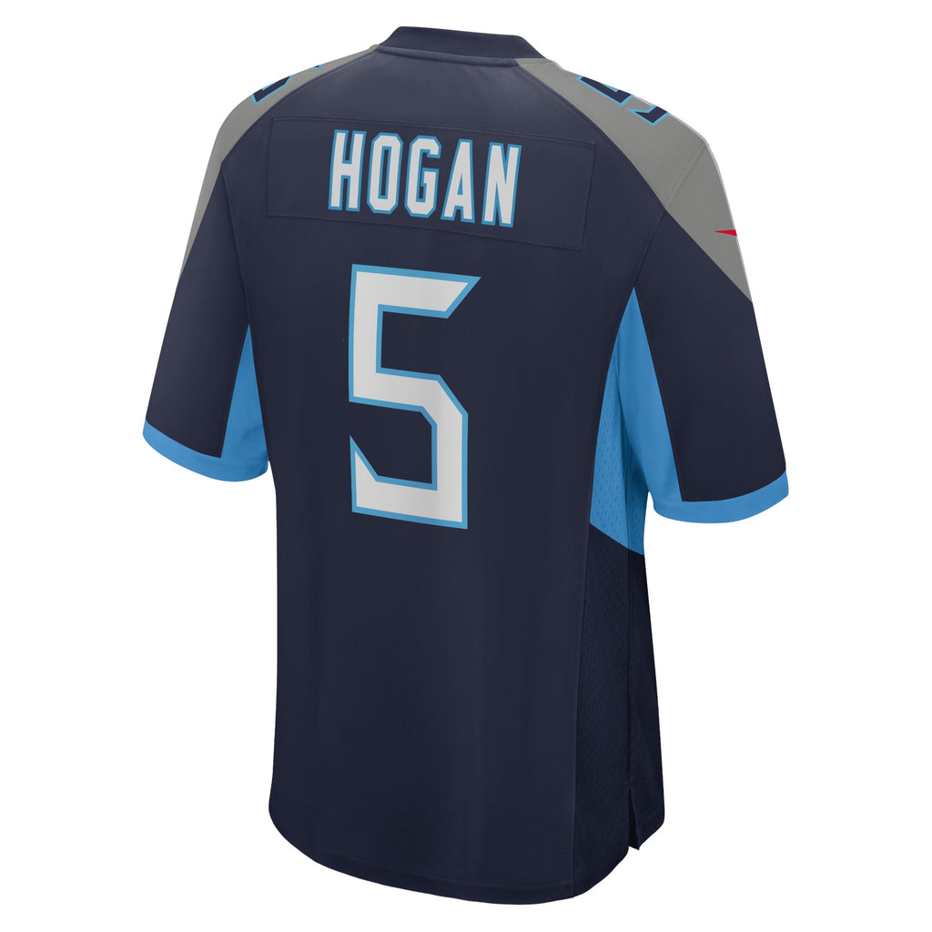 Kevin Hogan Tennessee Titans Home Game Player Jersey - Navy