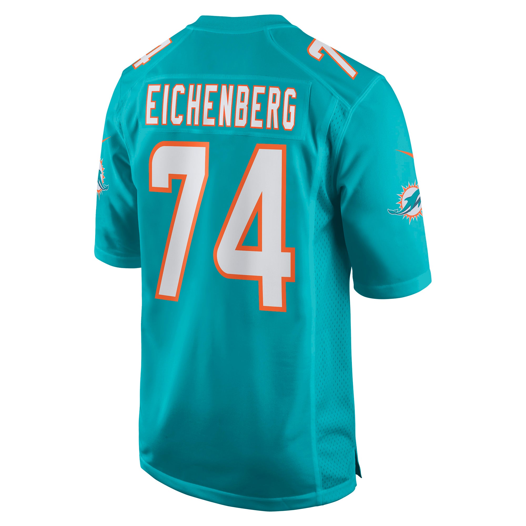 Liam Eichenberg Miami Dolphins Game Jersey - Aqua