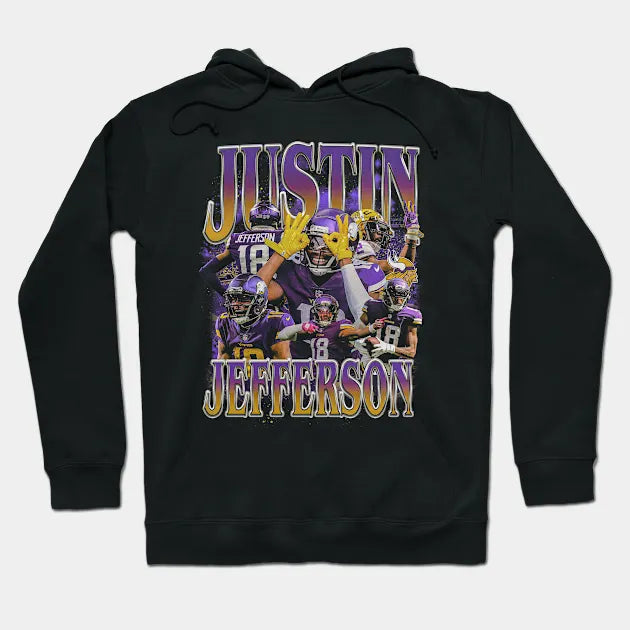Justin Jefferson Vintage Bootleg Hoodie
