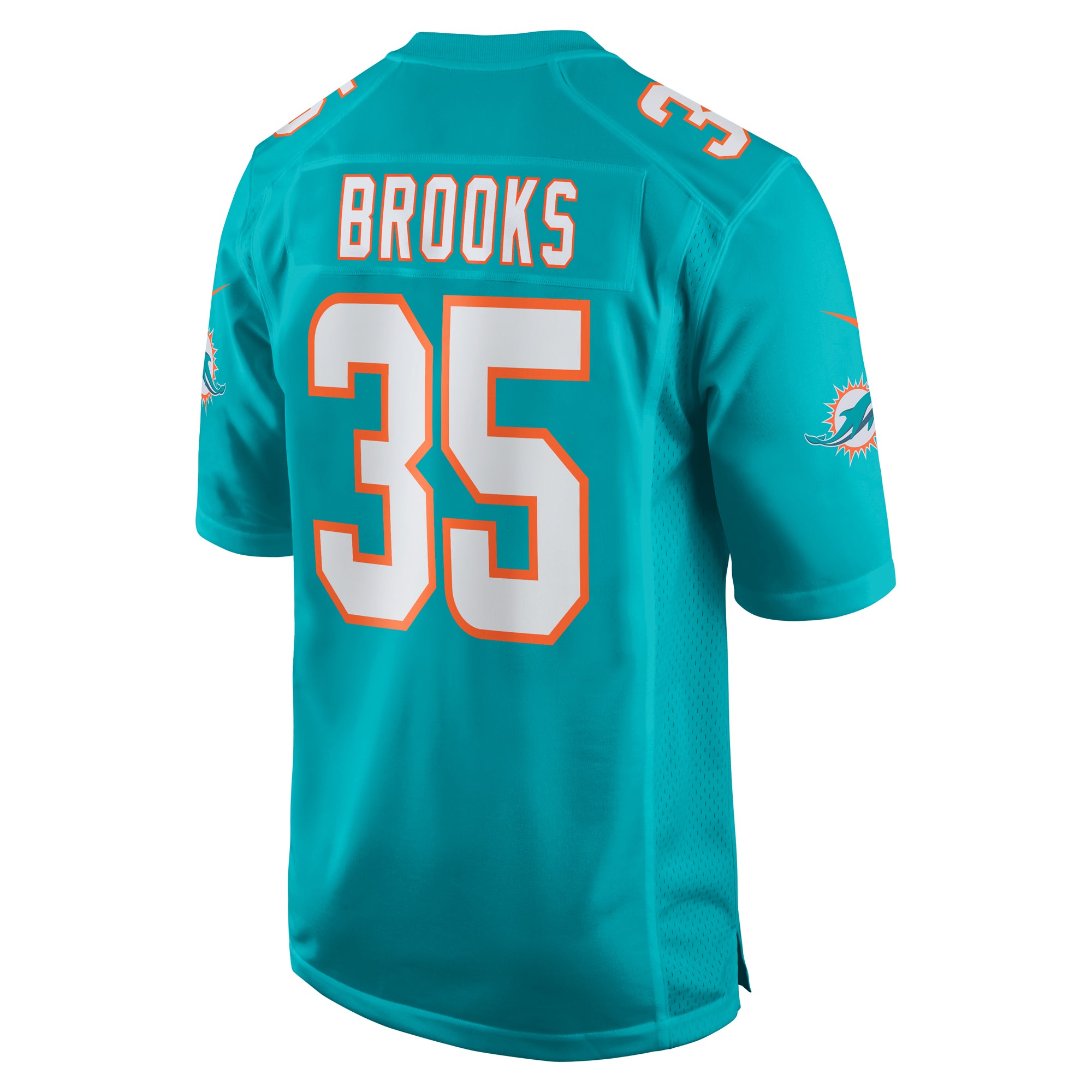 Christopher Brooks Miami Dolphins Team Game Jersey - ?Aqua