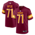 Andrew Wylie Washington Commanders Game Player Jersey - Burgundy