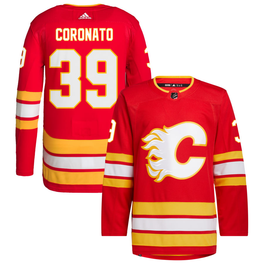 Matt Coronato Calgary Flames 2020/21 Home Primegreen Authentic Pro Jersey - Red