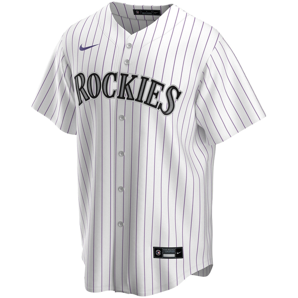 Colorado Rockies Home Replica Custom Jersey - White