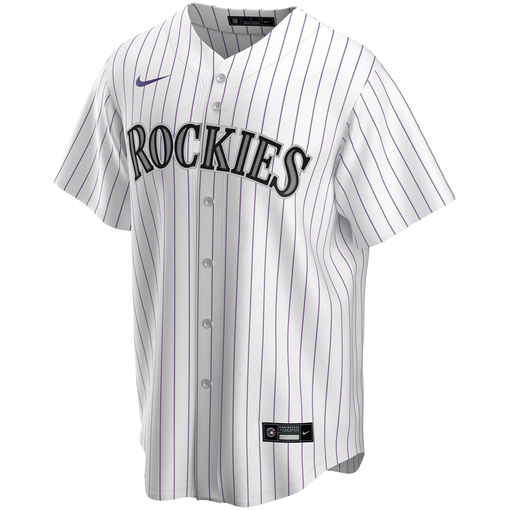 Colorado Rockies Home Replica Custom Jersey - White