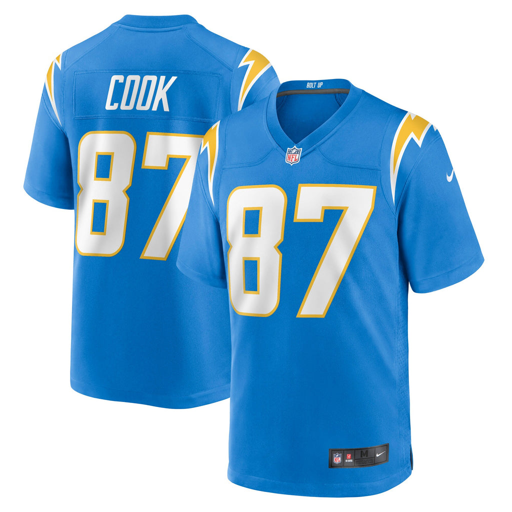 Jared Cook Los Angeles Chargers Game Player Jersey - Powder Blue