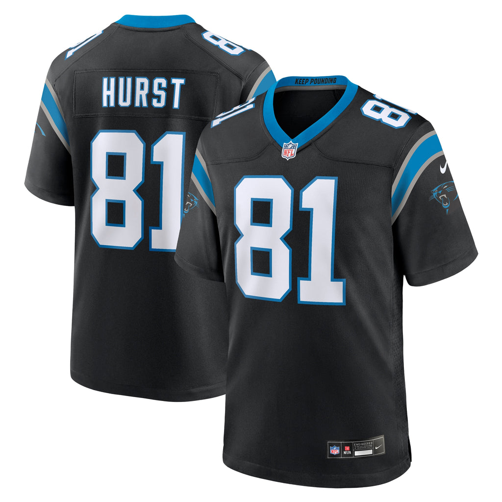 Hayden Hurst Carolina Panthers Team Game Jersey - Black