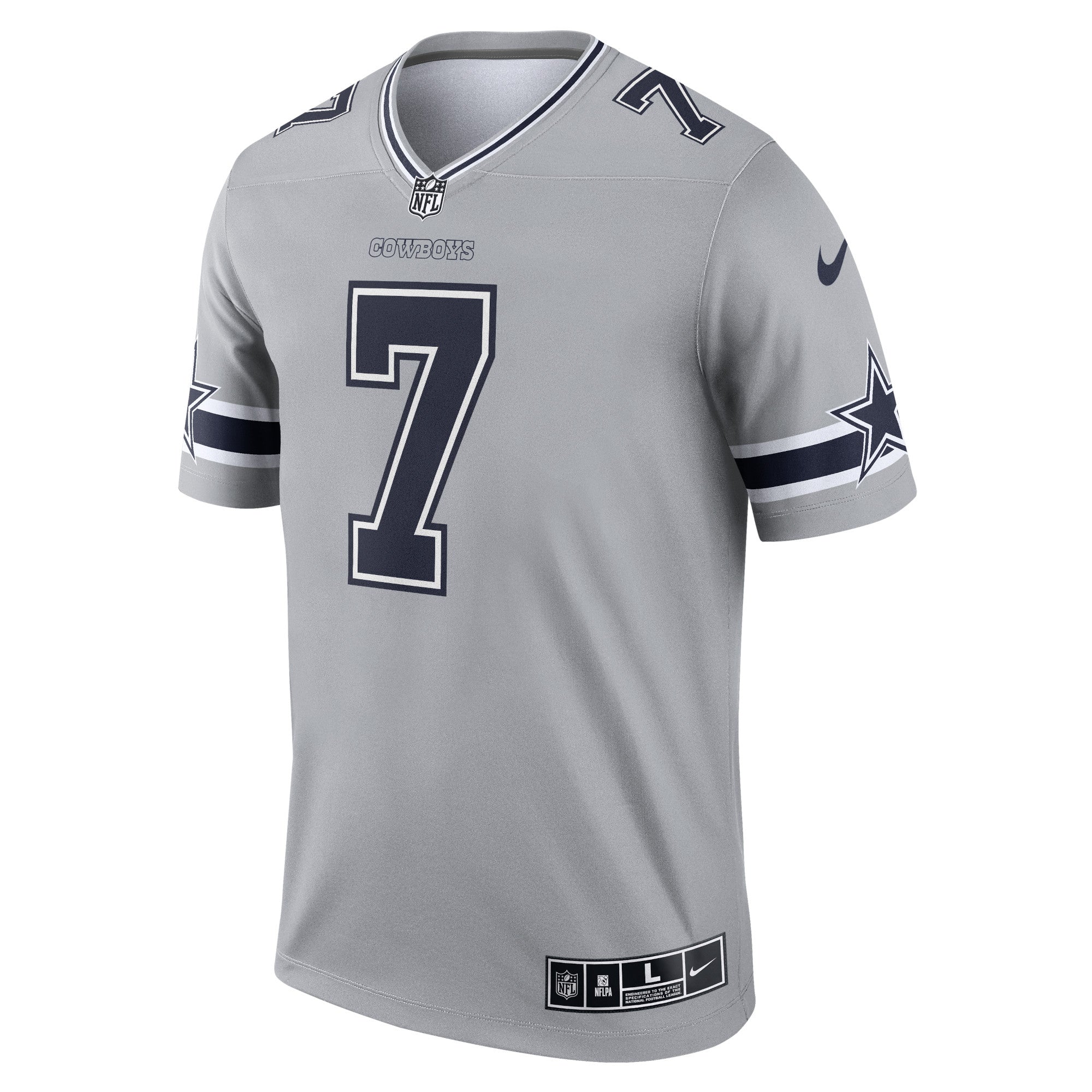 Trevon Diggs Dallas Cowboys Inverted Legend Jersey - Gray