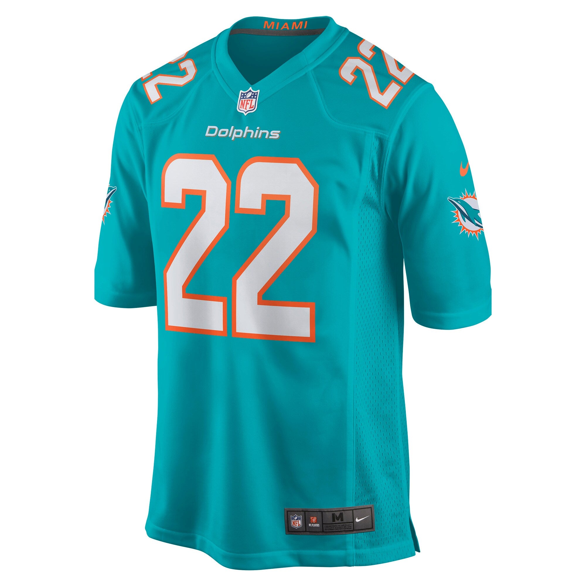 Jevon Holland Miami Dolphins Game Jersey - Aqua