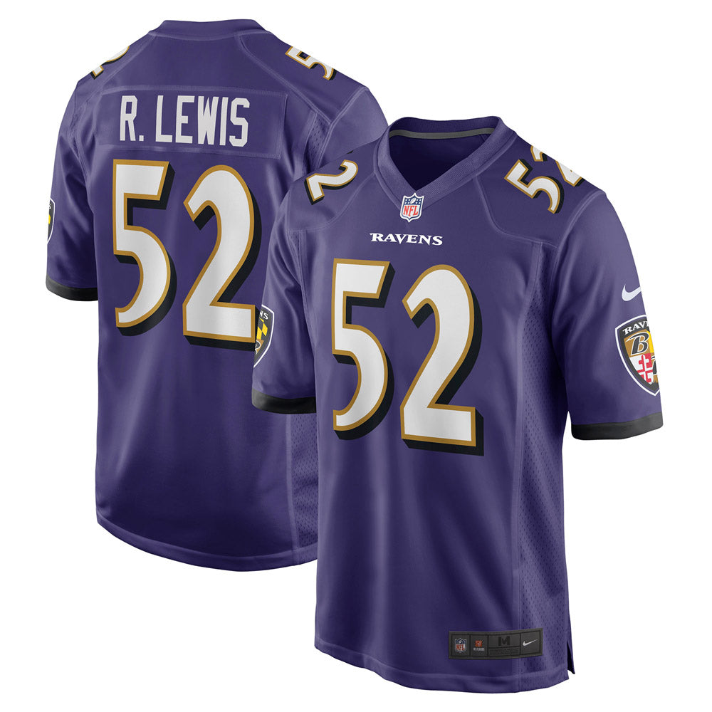 Men's Baltimore Ravens Ray Lewis Retired Player Jersey Purple
