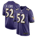 Men's Baltimore Ravens Ray Lewis Retired Player Jersey Purple
