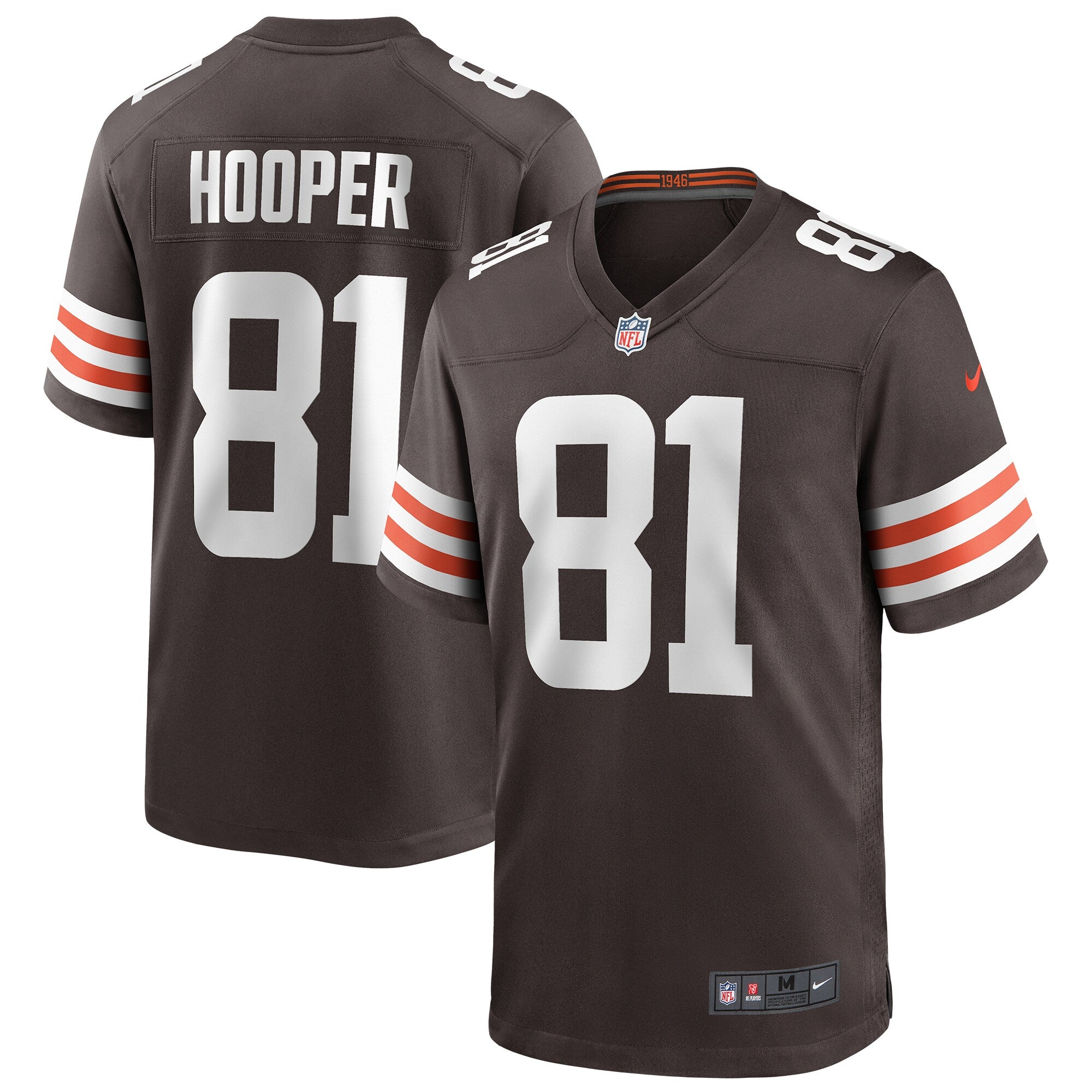 Austin Hooper Cleveland Browns Game Jersey - Brown