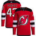 Luke Hughes New Jersey Devils Home Primegreen Authentic Pro Jersey - Red