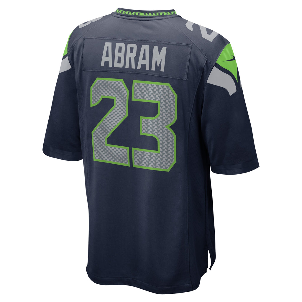 Johnathan Abram Seattle Seahawks Home Game Player Jersey - College Navy