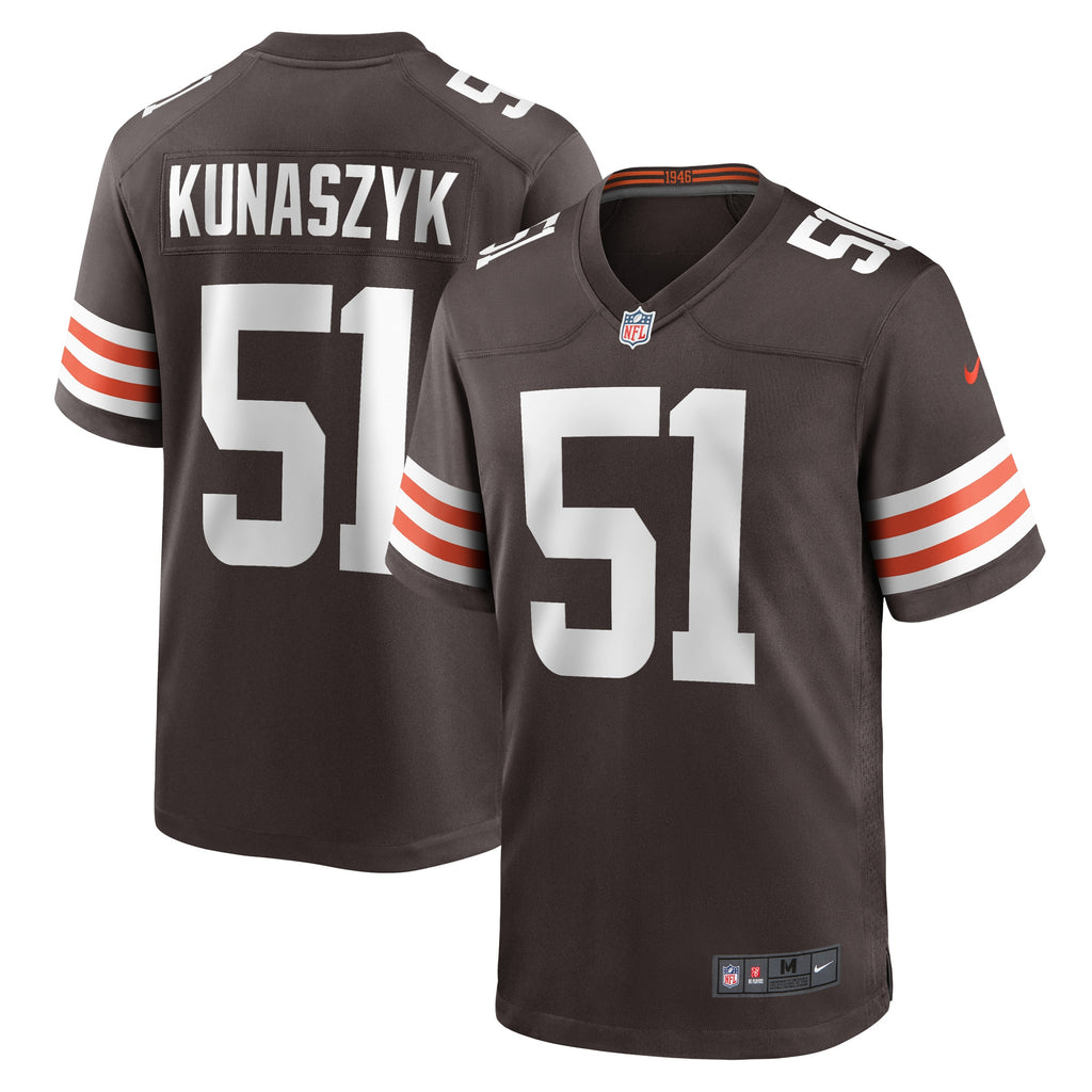 Jordans Kunaszyk Cleveland Browns Game Player Jersey - Brown
