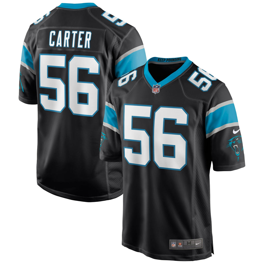 Jermaine Carter Carolina Panthers Game Jersey - Black