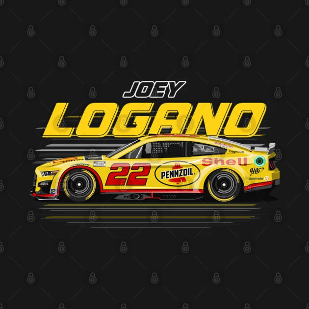 Joey Logano #22 Mustang Hoodie