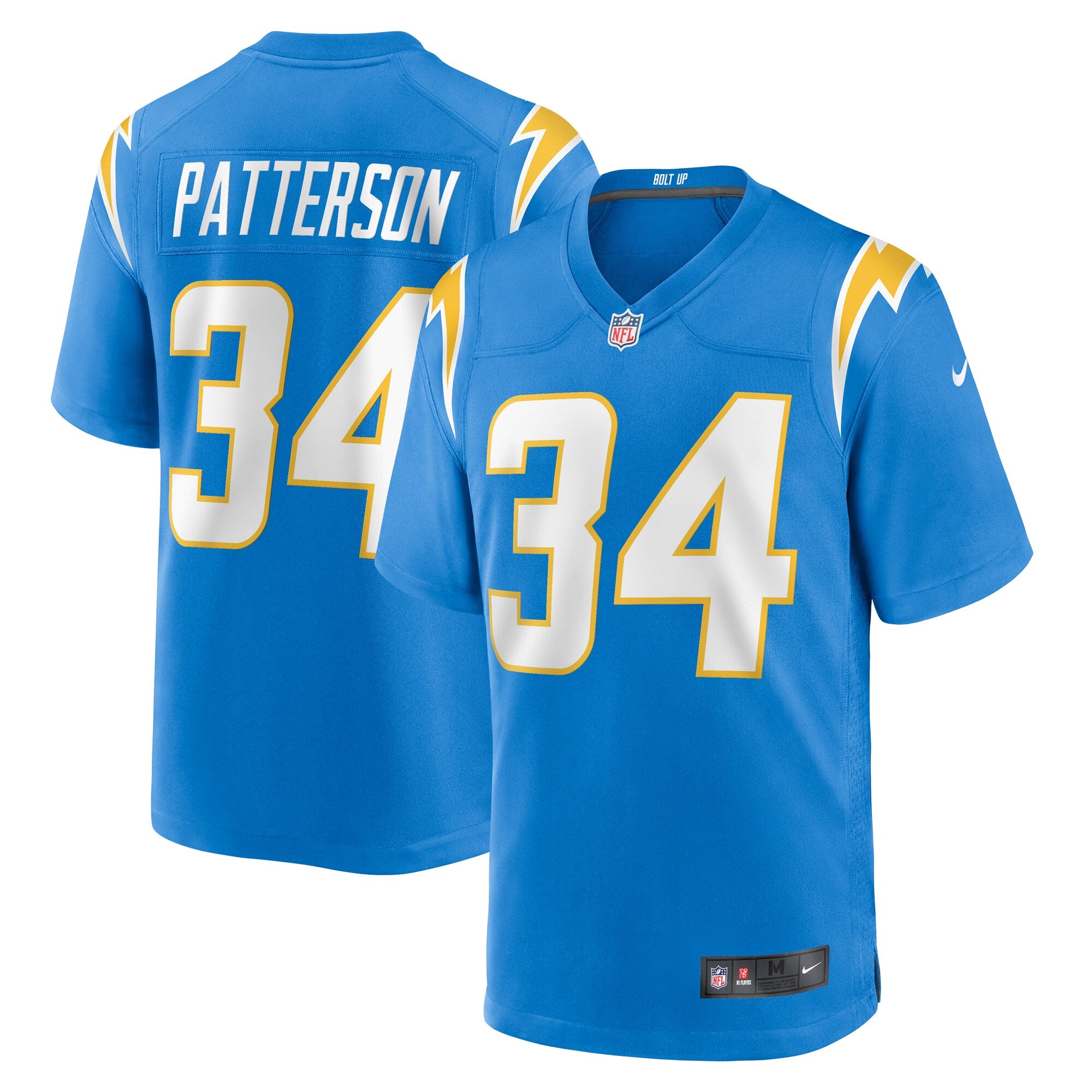 Jaret Patterson Los Angeles Chargers Team Game Jersey - ?Powder Blue