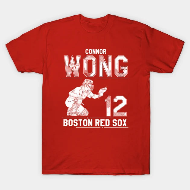 Connor Wong || Boston Red Sox | White T-Shirt