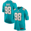 Raekwon Davis Miami Dolphins Game Jersey - Aqua