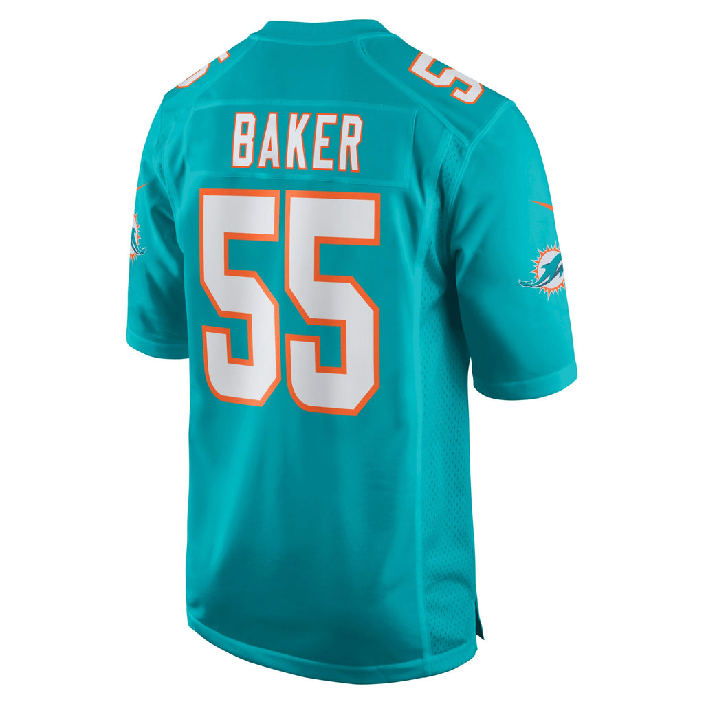 Jerome Baker Miami Dolphins Game Jersey - Aqua